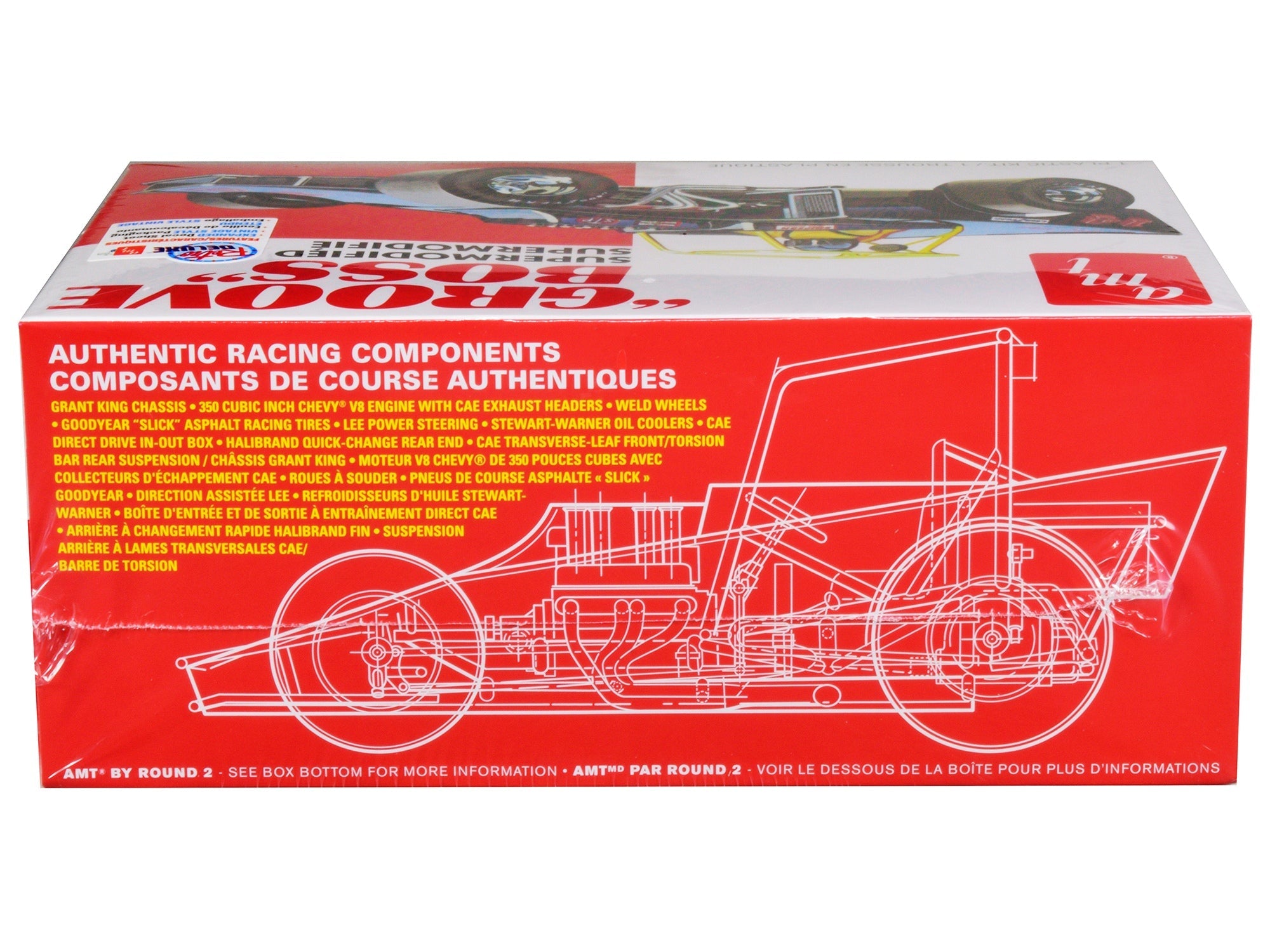 Skill 2 Model Kit "Groove Boss" Supermodified Racer 1/25 Scale Model by AMT