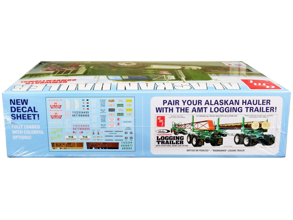 Skill 3 Model Kit Kenworth Conventional Tractor "Alaskan Hauler" 1/25 Scale Model by AMT