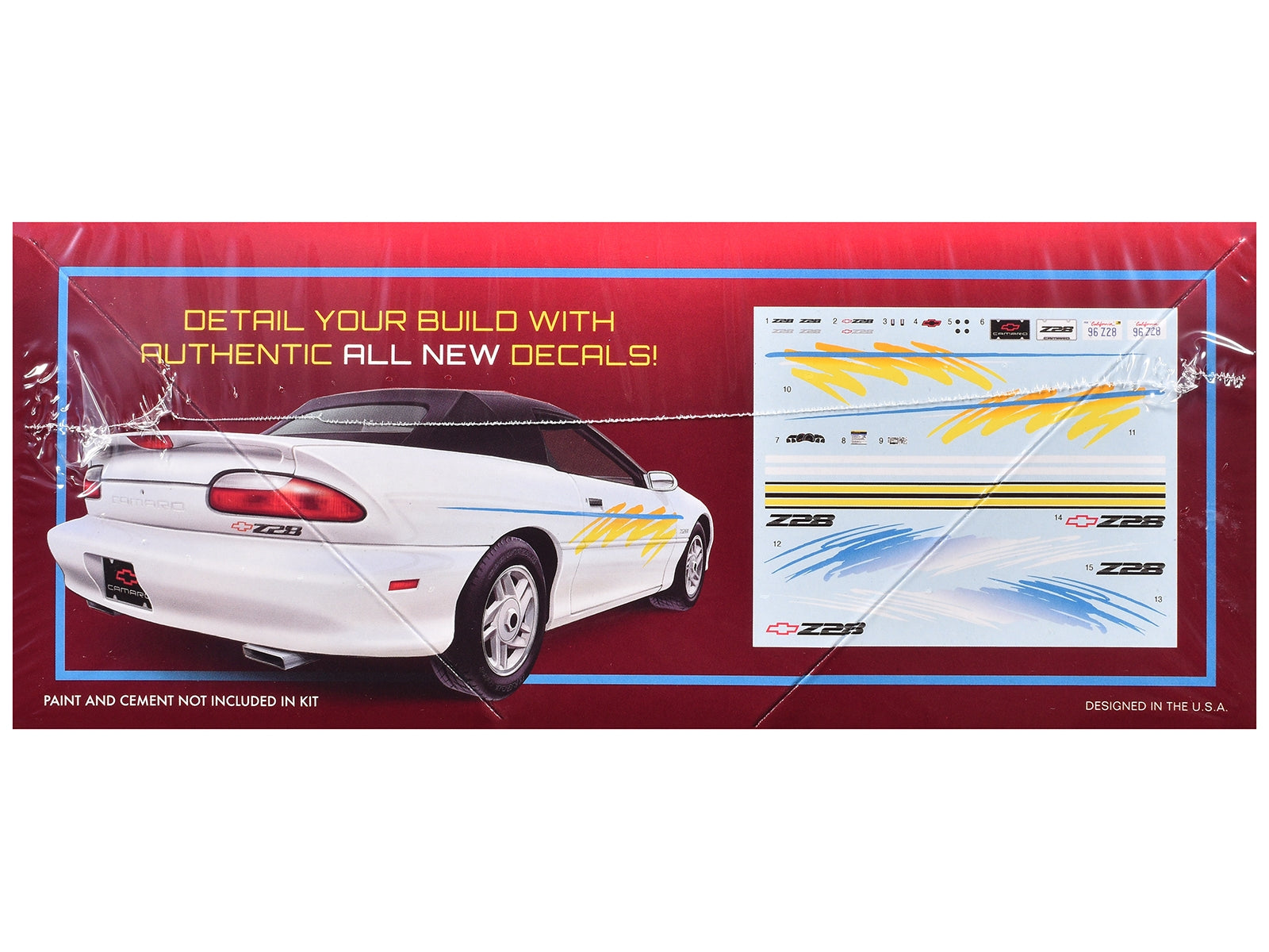 Skill 2 Model Kit 1996 Chevrolet Camaro Z28 Convertible 1/25 Scale Model by AMT