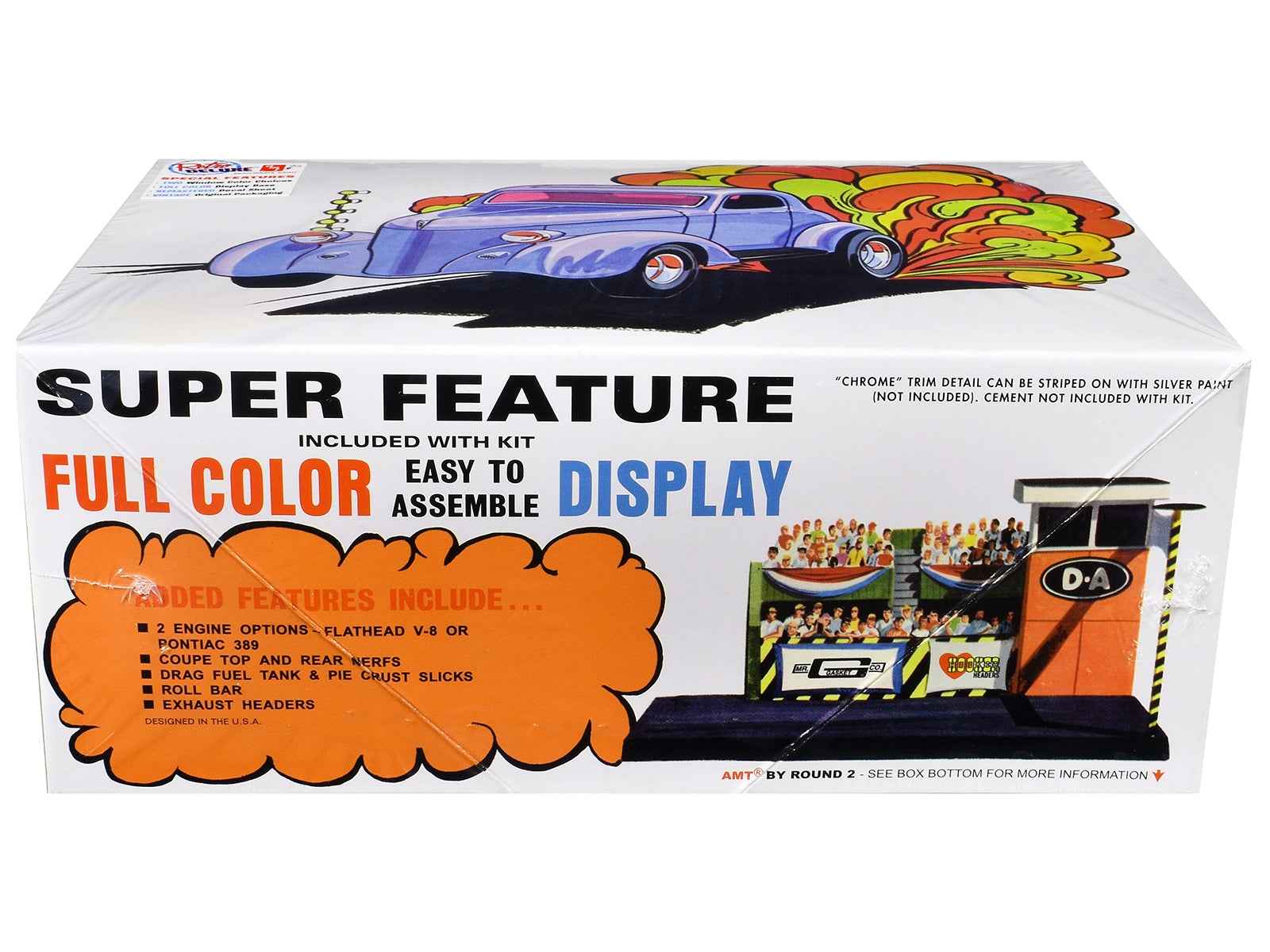 Skill 2 Model Kit 1936 Ford Coupe Gasser 3-in-1 Kit 1/25 Scale Model by AMT
