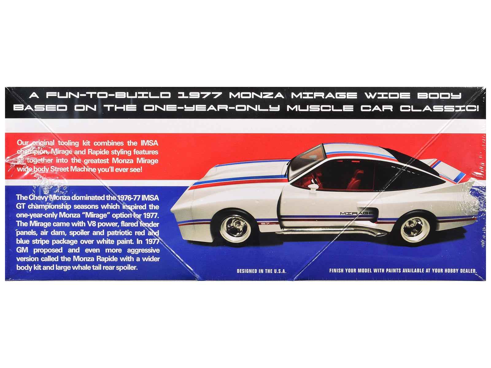 Skill 2 Model Kit 1977 Chevrolet Monza Mirage Wide Body "Street Machine" 1/25 Scale Model by AMT