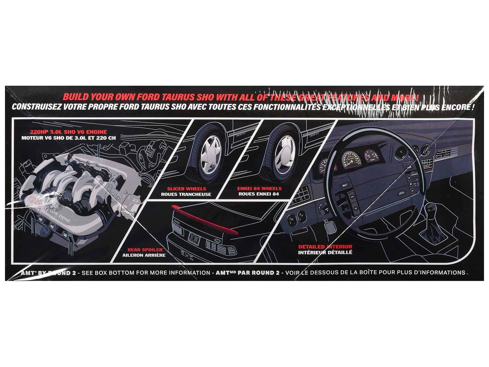 Skill 2 Model Kit 1991 Ford Taurus SHO 1/25 Scale Model by AMT