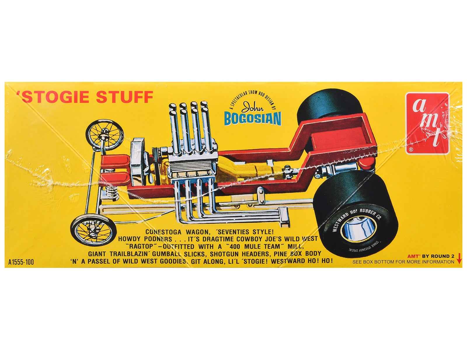 Skill 2 Model Kit Li'l Stogie Show Rod Death Valley Dragger Wagon 1/25 Scale Model by AMT
