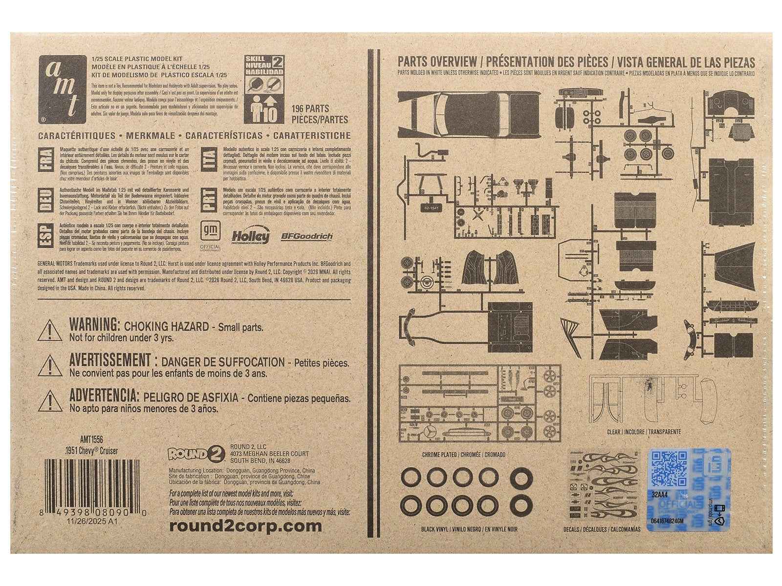 Skill 2 Model Kit 1951 Chevrolet Cruiser 3-in-1 Kit 1/25 Scale Model by AMT