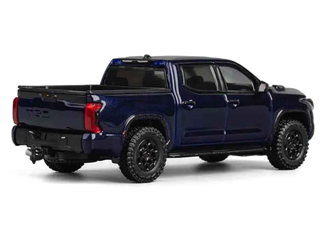 Toyota Tundra Pickup Truck Dark Blue Metallic 1/64 Diecast Model Car by CM Model