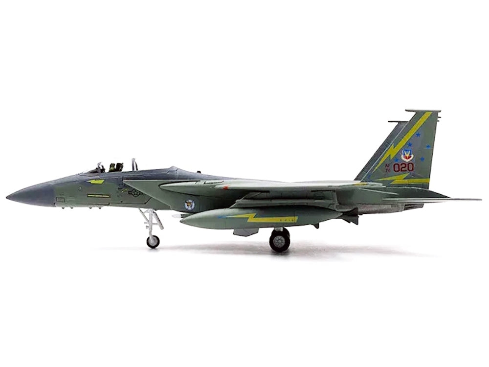 McDonnell Douglas F-15A Eagle Aircraft "Spittin Kittens 5th Fighter-Interceptor Squadron Tactical Air Command Minot AFB" (1985) United States Air Force 1/100 Diecast Model Airplane