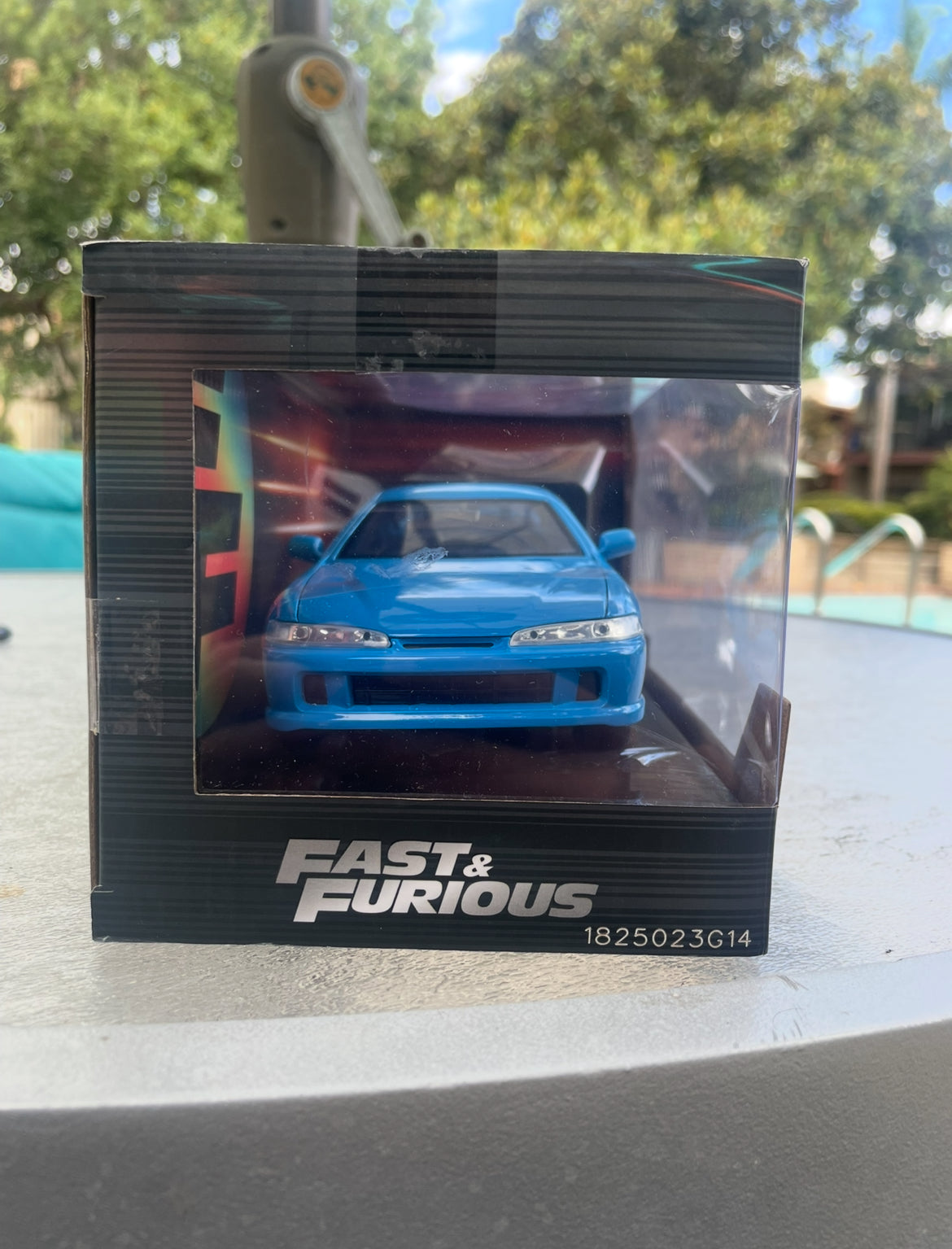 Mia's Acura Integra Light Blue with Graphics "Fast & Furious" Movie 1/32 Diecast Model Car by Jada