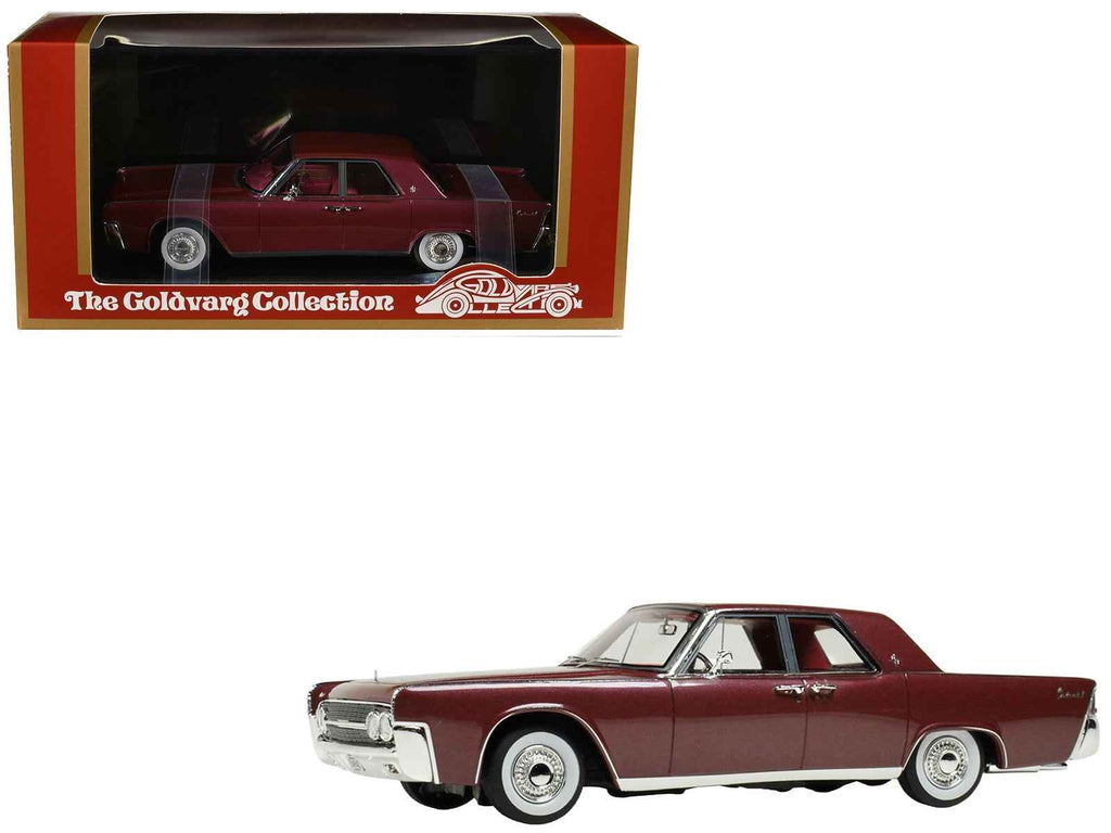 1962 Lincoln Continental Royal Red Metallic with Red Interior Limited Edition to 200 pieces Worldwide 1/43 Model Car by Goldvarg Collection