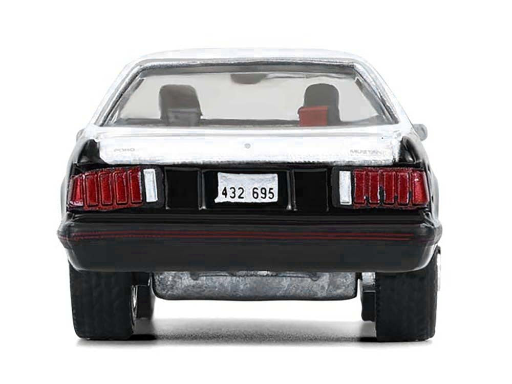1982 Ford Mustang SSP "Texas Department of Public Safety Highway Patrol" Black with White Hood and Top "Hobby Exclusive" Series 1/64 Diecast Model Car by Greenlight
