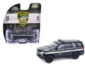 2024 Chevrolet Tahoe Police Pursuit Vehicle "Dover Police - 100th Anniversary Edition" Black with White Stripes "Hobby Exclusive" Series 1/64 Diecast Model Car by Greenlight
