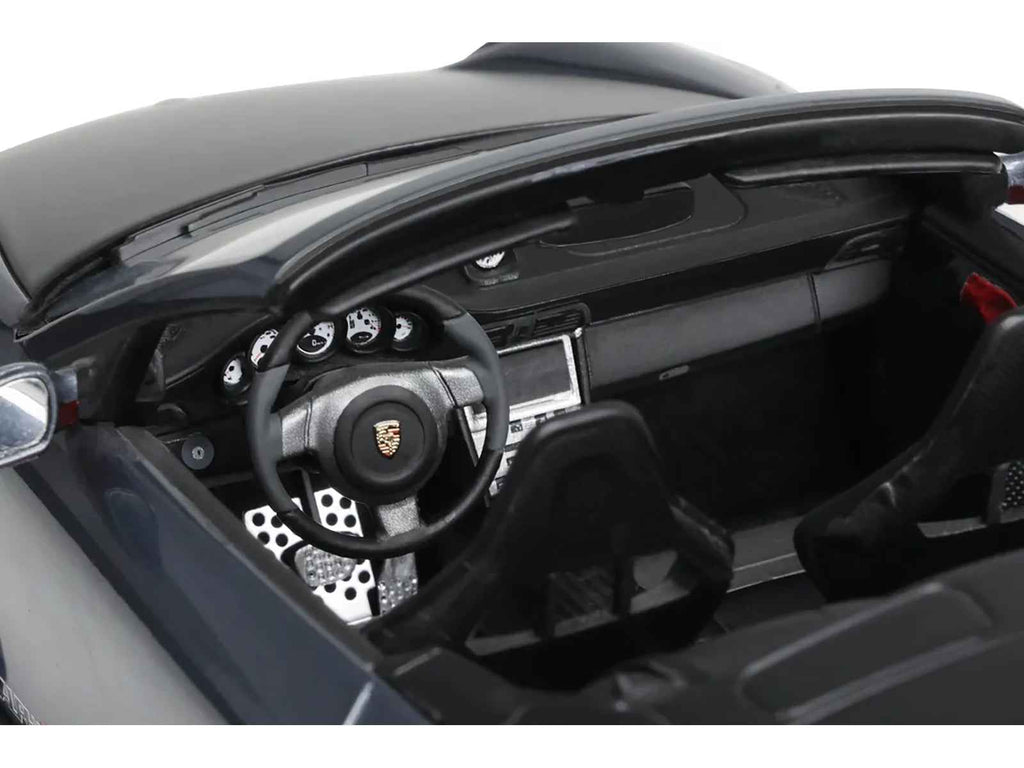 Porsche 911 LB-Works Alpha 9 Gray with Black Hood 1/18 Model Car by GT Spirit