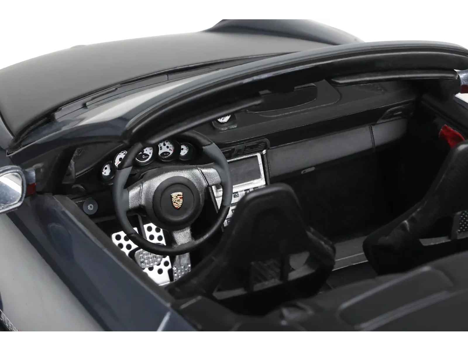 Porsche 911 LB-Works Alpha 9 Gray with Black Hood 1/18 Model Car by GT Spirit