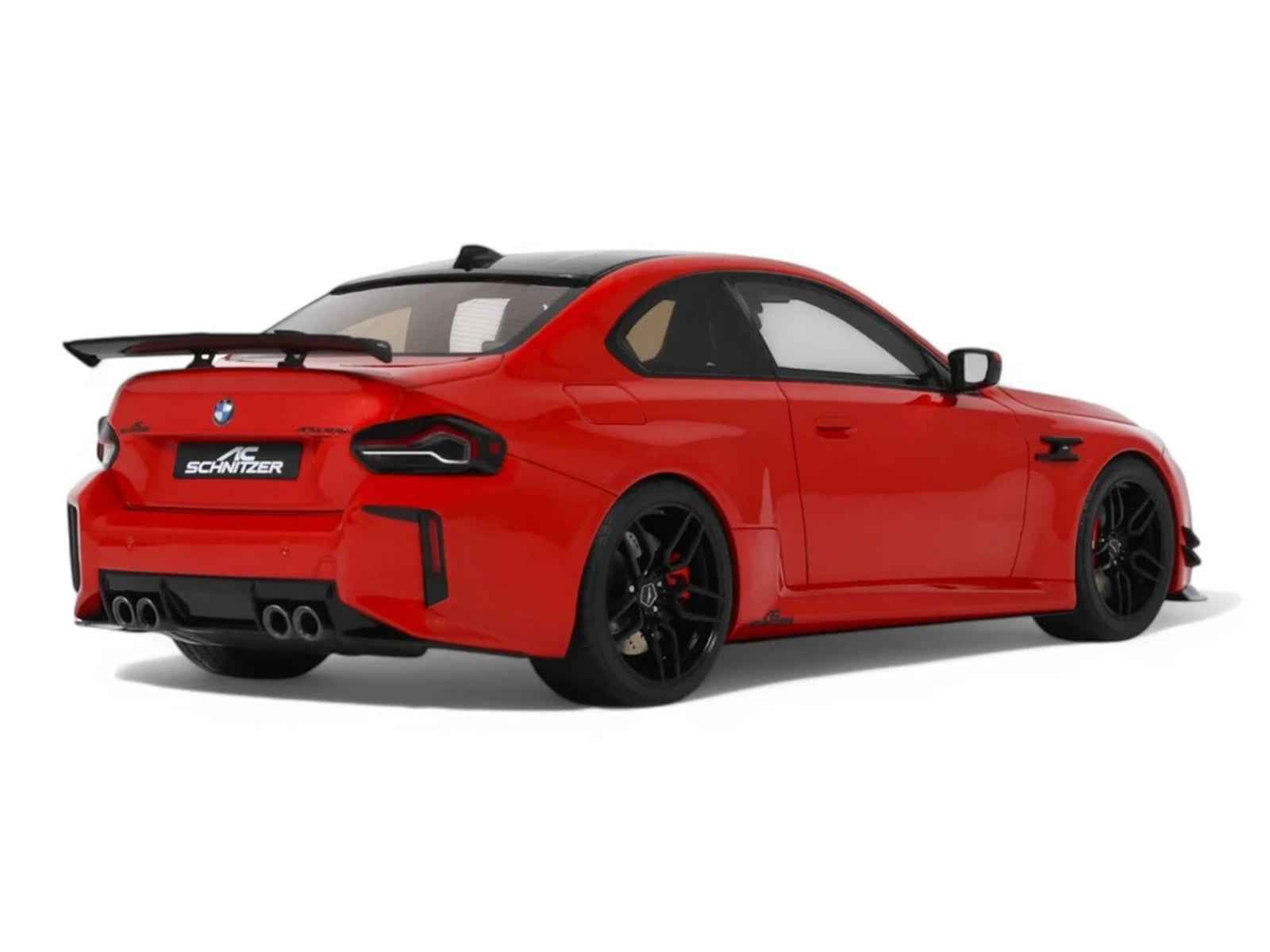 2023 AC Schnitzer ACS2 Sport (BMW M2) Toronto Red with Black Top 1/18 Model Car by GT Spirit