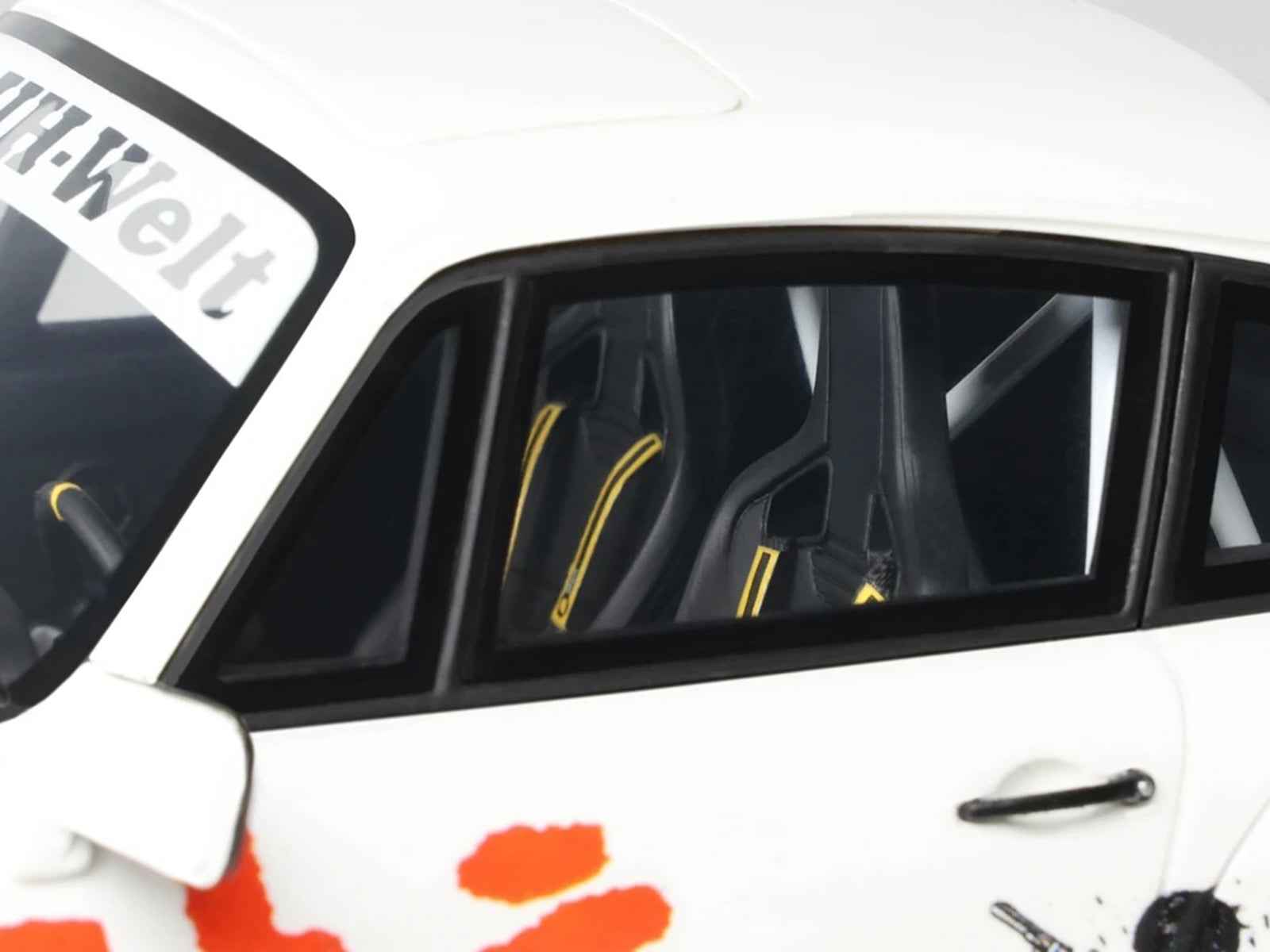 2024 RWB Akira White with Graphics "Akira" (1988) Movie 1/18 Model Car by GT Spirit