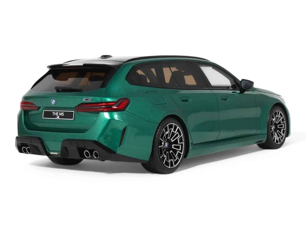2024 BMW M5 Touring (G99) Isle of Man Green Metallic with Black Top 1/18 Model Car by GT Spirit