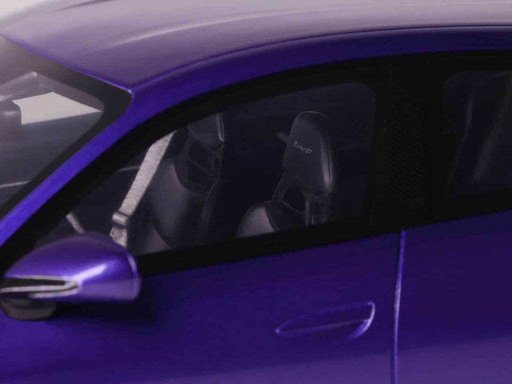 2023 Porsche Taycan Turbo GT Purple Sky Metallic 1/18 Model Car by GT Spirit