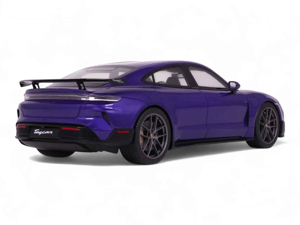 2023 Porsche Taycan Turbo GT Purple Sky Metallic 1/18 Model Car by GT Spirit