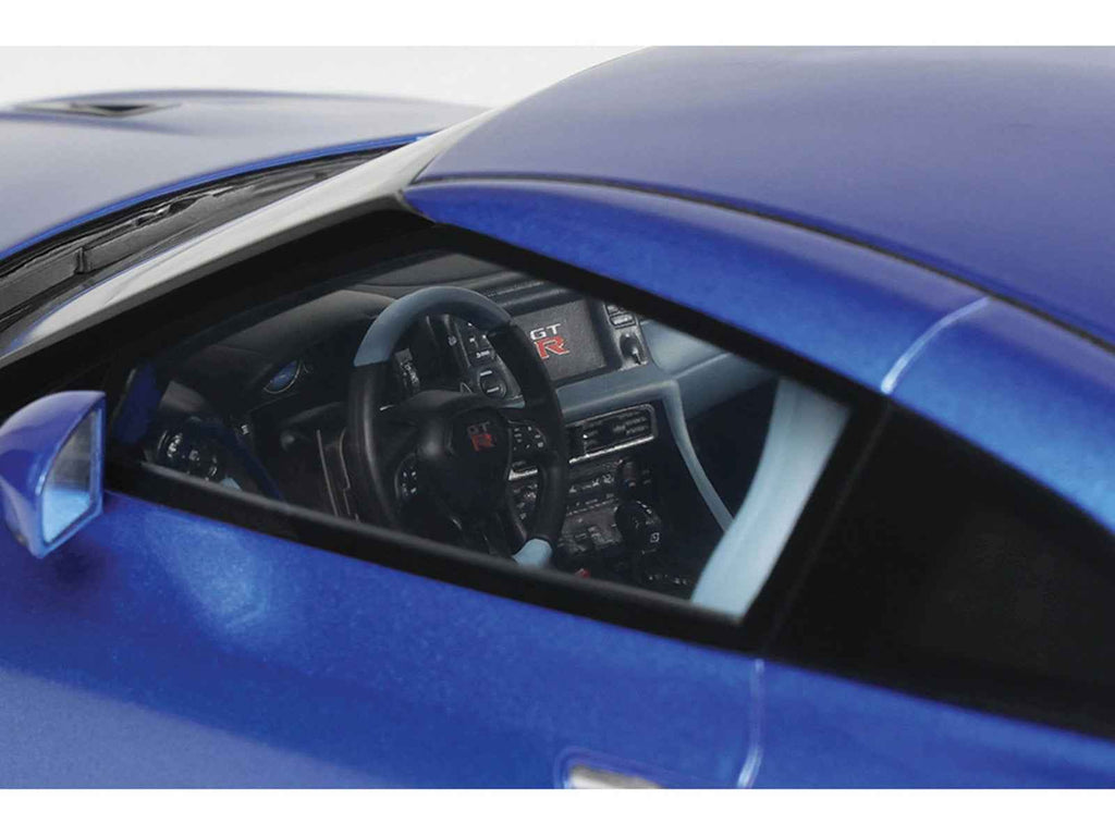 2024 Nissan GT-R Skyline Edition Bayside Blue Metallic 1/18 Model Car by GT Spirit