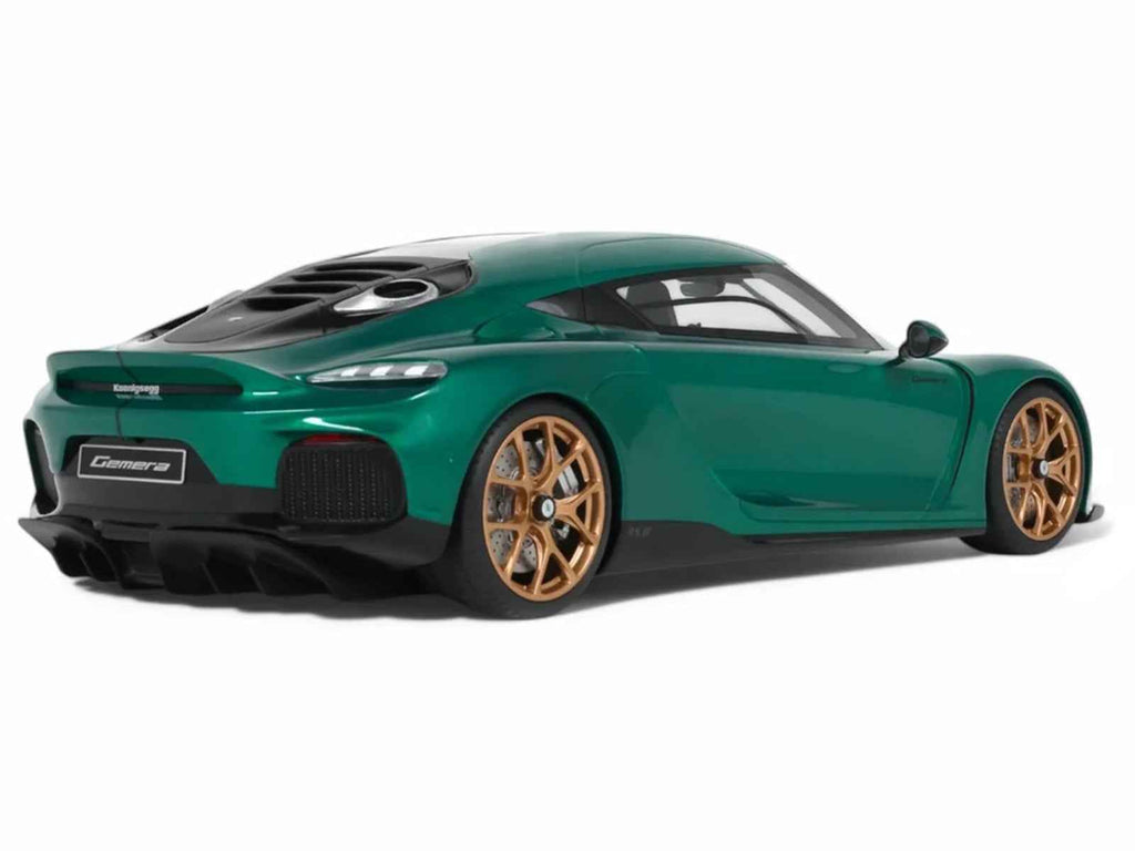 2024 Koenigsegg Gemera Racing Green Metallic 1/18 Model Car by GT Spirit