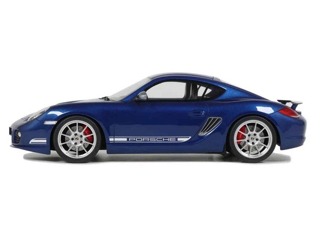2012 Porsche Cayman R Aqua Blue Metallic 1/18 Model Car by GT Spirit