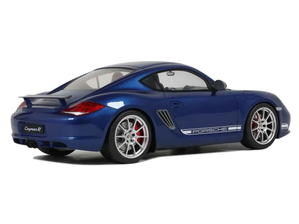 2012 Porsche Cayman R Aqua Blue Metallic 1/18 Model Car by GT Spirit