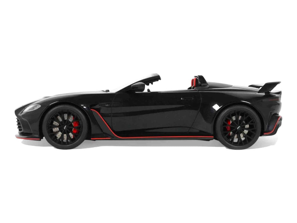 2023 Aston Martin V12 Vantage Roadster Onyx Black 1/18 Model Car by GT Spirit