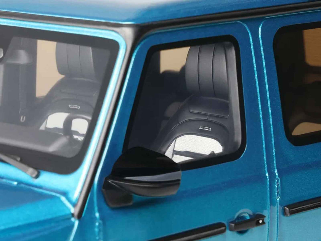 2024 Mercedes-Benz G 63 AMG Hyper Blue Magno Metallic 1/18 Model Car by GT Spirit