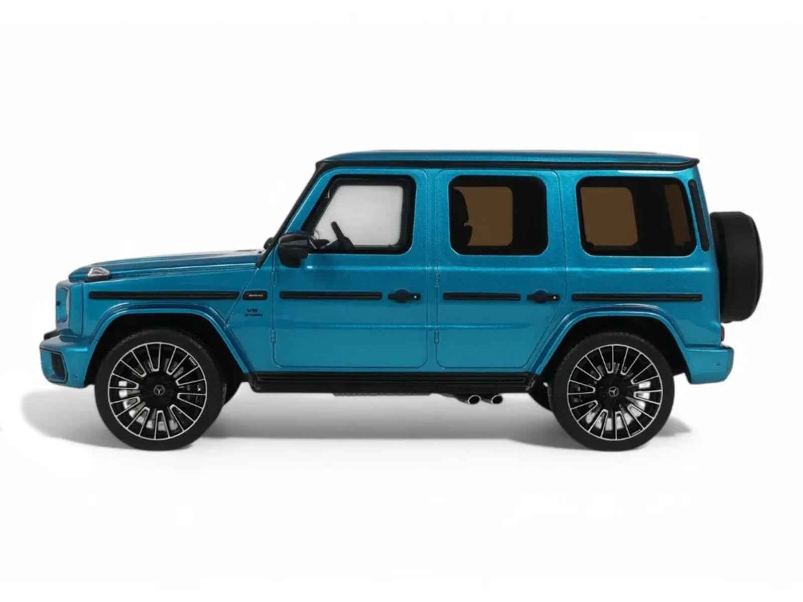 2024 Mercedes-Benz G 63 AMG Hyper Blue Magno Metallic 1/18 Model Car by GT Spirit