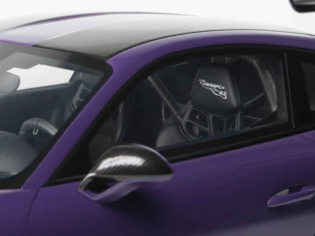 2021 Porsche 911 (991.2) GT2 RS Ultraviolet Metallic with Carbon Stripes 1/18 Model Car by GT Spirit