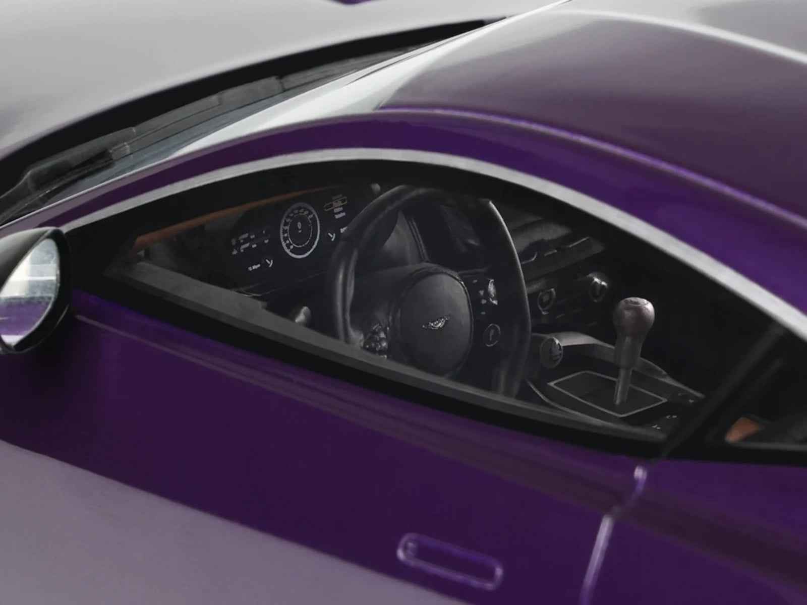2023 Aston Martin Valour Purple Metallic 1/18 Model Car by GT Spirit