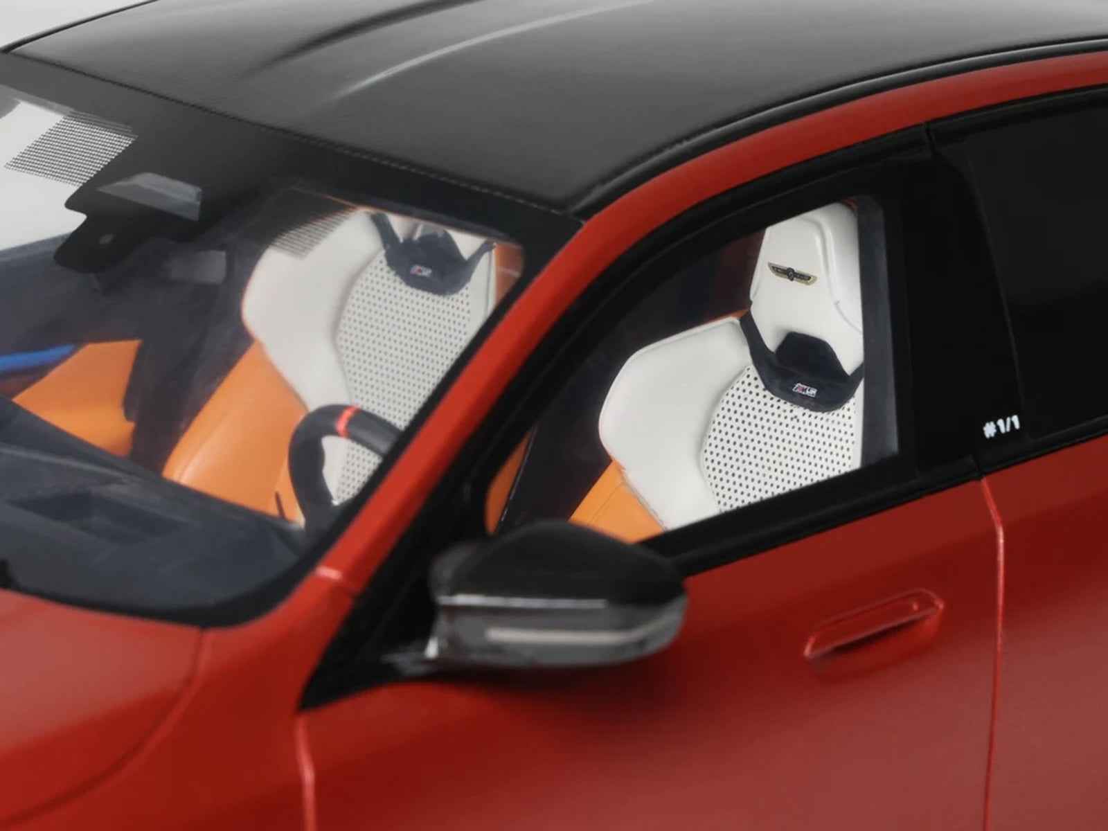 2025 BMW M5 (G90) Pebble Beach Edition Fire Orange Metallic with Black Top 1/18 Model Car by GT Spirit