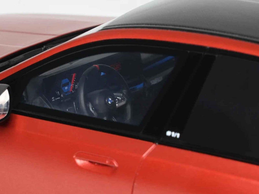 2025 BMW M5 (G90) Pebble Beach Edition Fire Orange Metallic with Black Top 1/18 Model Car by GT Spirit