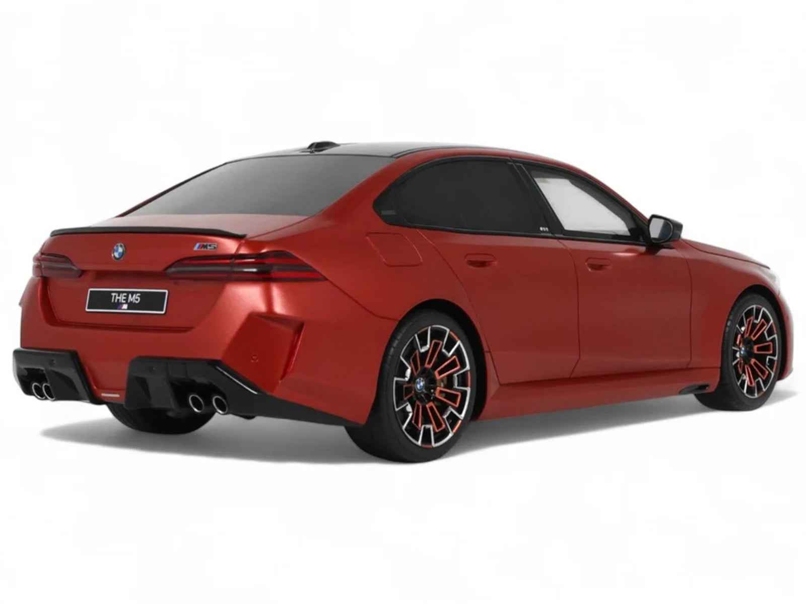 2025 BMW M5 (G90) Pebble Beach Edition Fire Orange Metallic with Black Top 1/18 Model Car by GT Spirit