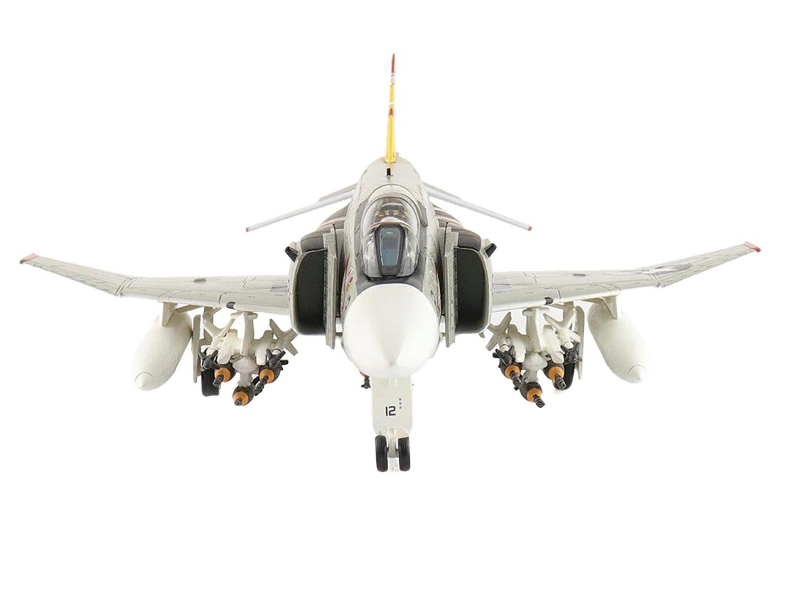 McDonnell Douglas F-4J Phantom II Fighter-Bomber Aircraft "153893 VMFA-312 Checkerboards" (1976) United States Marine Corps "Air Power Series" 1/72 Diecast Model by Hobby Master