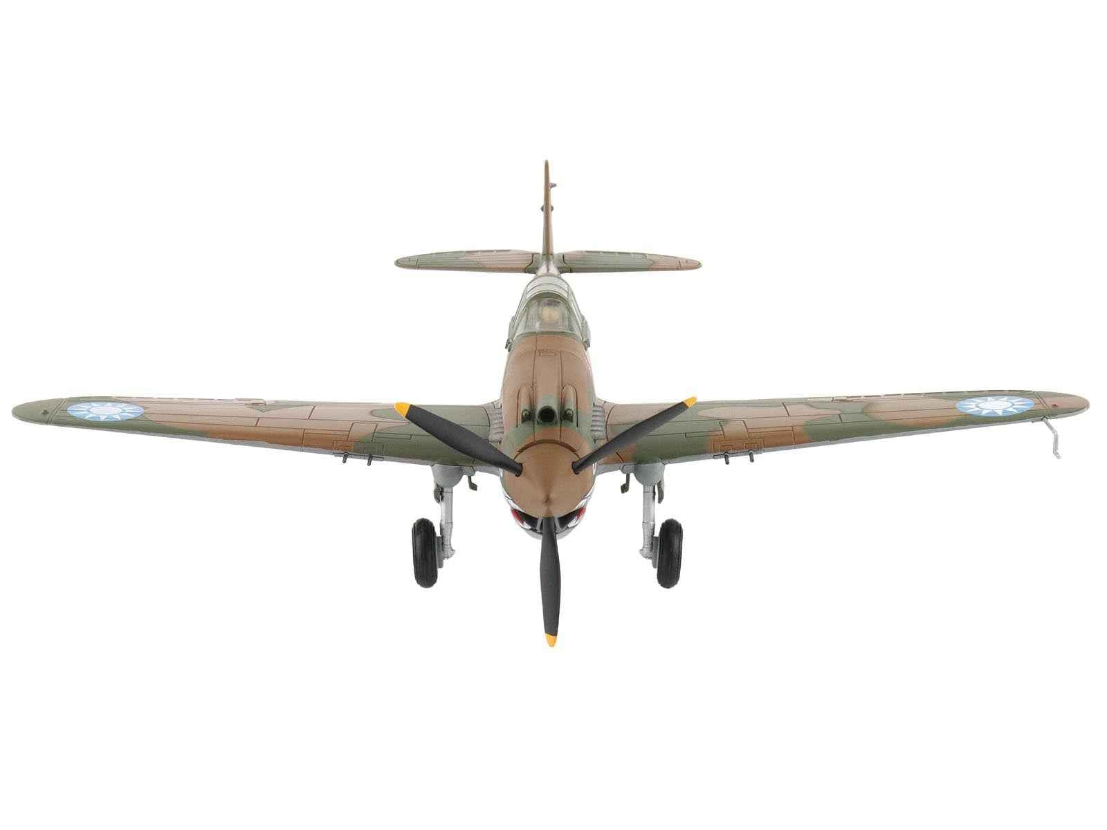 Curtiss P-40B Hawk 81-A2 Fighter-Bomber Aircraft "No.77 Robert Smith 3rd Pursuit Squadron" (1941) American Volunteer Group in China "Air Power Series" 1/48 Diecast Model by Hobby Master
