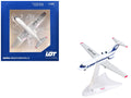 Yakovlev Yak-40 Commercial Aircraft "LOT Polish Airlines" (SP-GEA) White with Blue Stripes and Tail 1/200 Diecast Model by Herpa