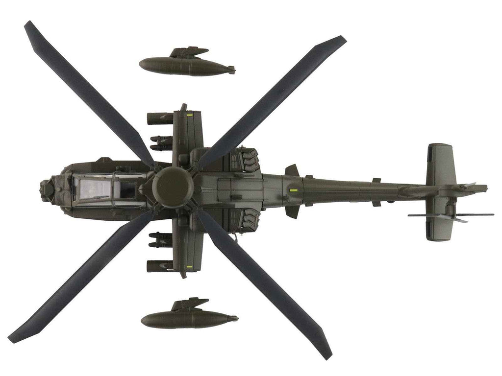 Boeing AH-64E Apache Echo Attack Helicopter "ZM714 Middle Wallop" (2022) British Army "Air Power Series" 1/72 Diecast Model by Hobby Master