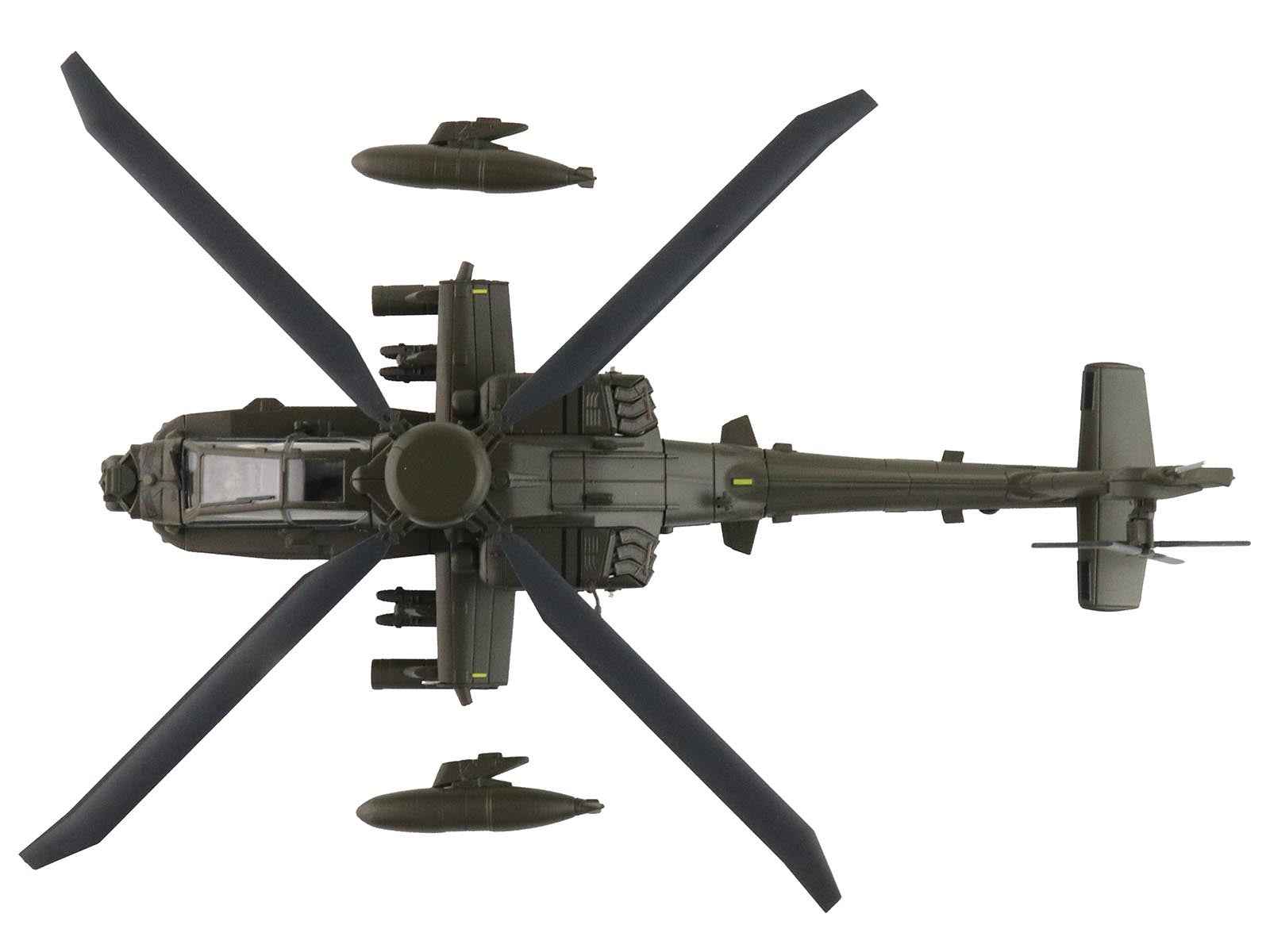 Boeing AH-64E Apache Echo Attack Helicopter "ZM714 Middle Wallop" (2022) British Army "Air Power Series" 1/72 Diecast Model by Hobby Master
