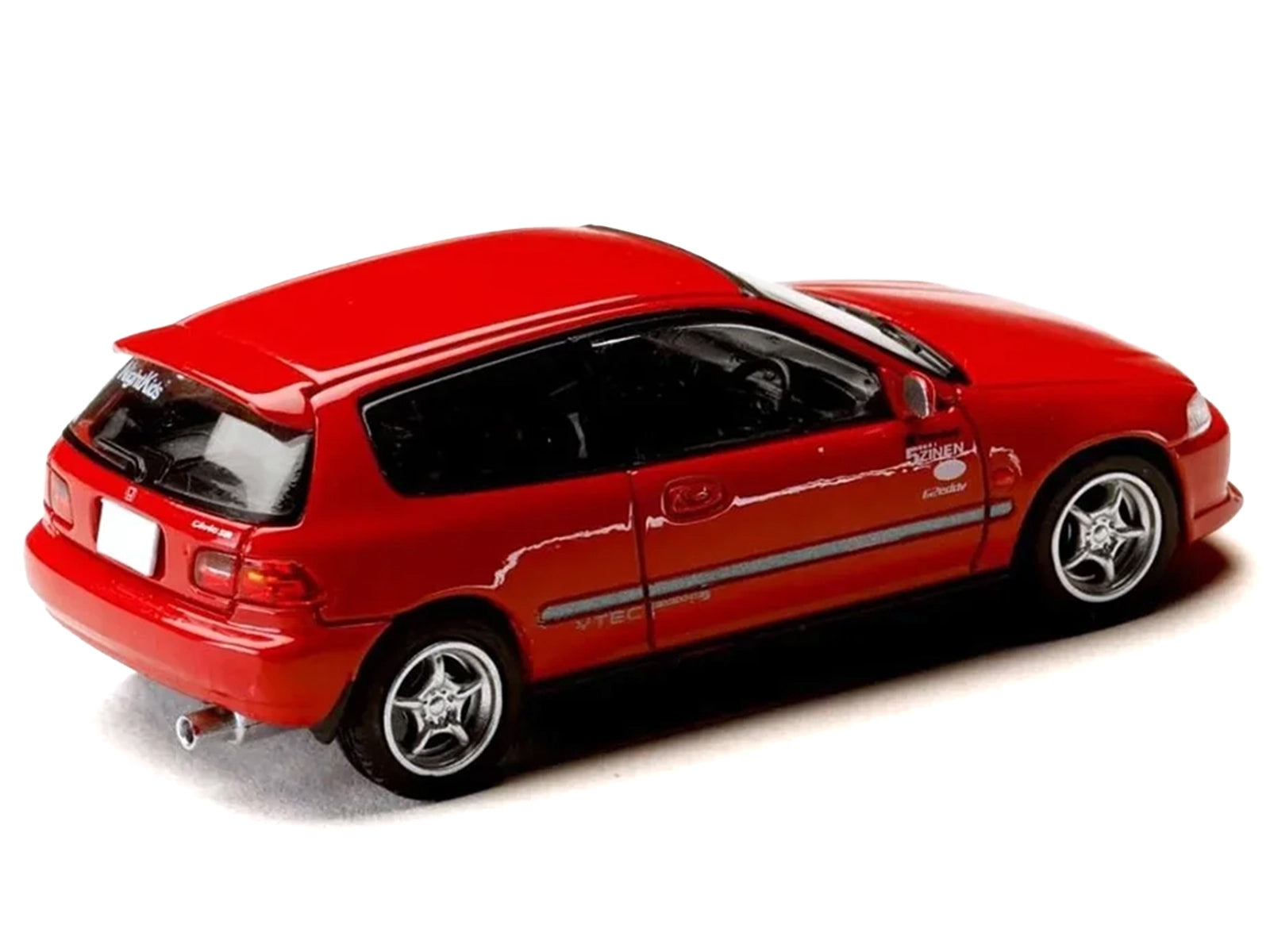 Honda Civic (EG6) RHD (Right Hand Drive) "Myogi Night Kids" Red "Initial D" (1995-2013) Manga "Diorama Set Series" 1/64 Diecast Model car by Hobby Japan