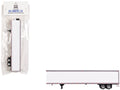 Box Trailer with Reefer White 1/87 (HO) Scale Plastic Model by HO Logistics