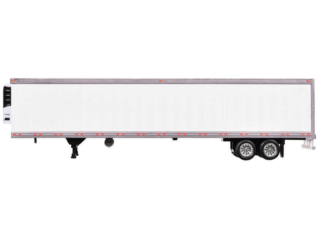 Box Trailer with Reefer White 1/87 (HO) Scale Plastic Model by HO Logistics