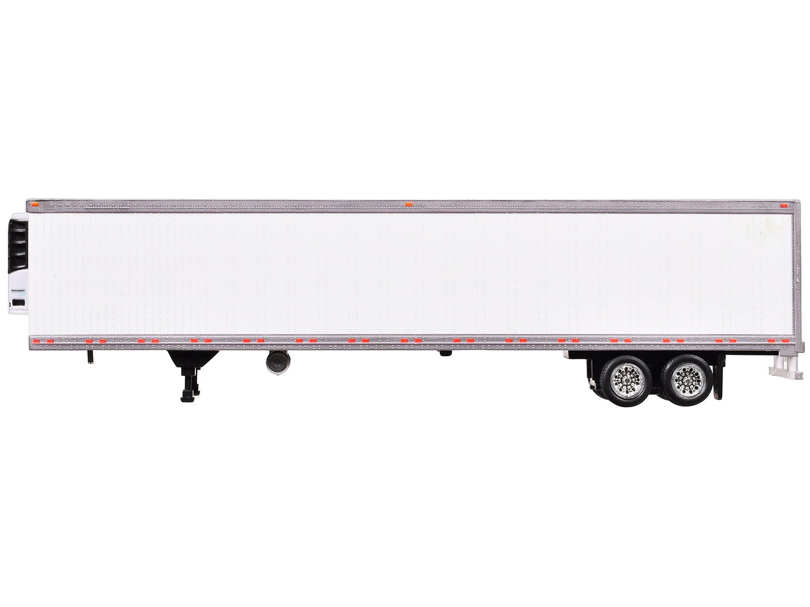 Box Trailer with Reefer White 1/87 (HO) Scale Plastic Model by HO Logistics