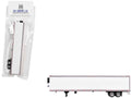 Box Dry Goods Trailer White 1/87 (HO) Scale Plastic Model by HO Logistics