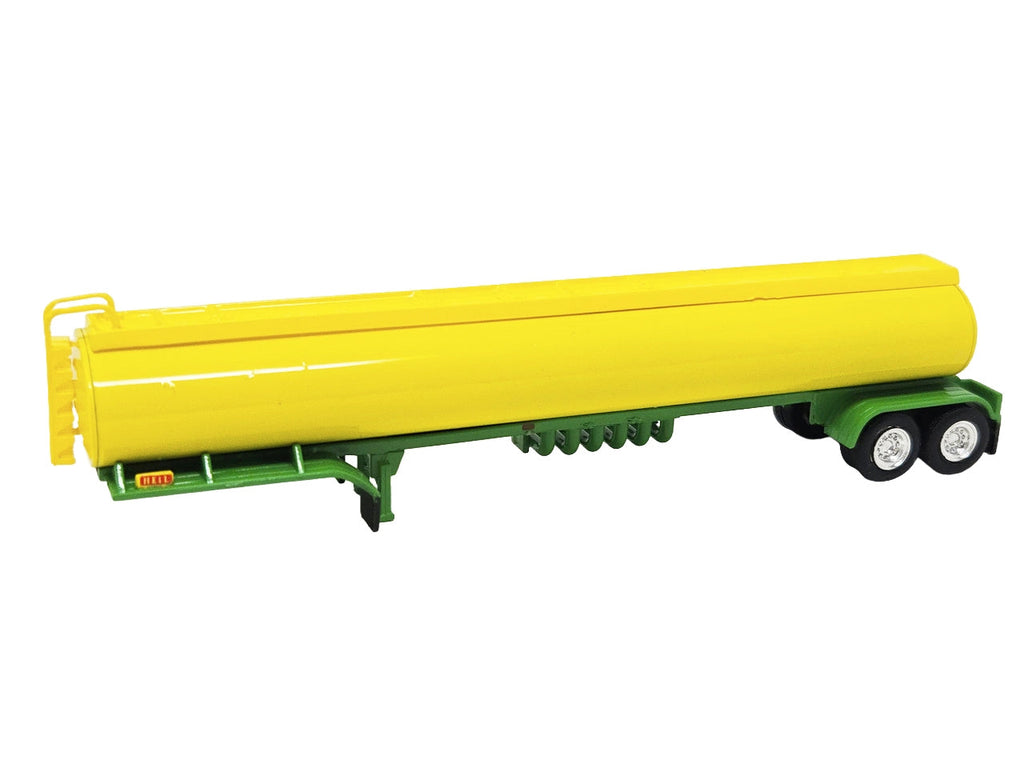 Tanker Trailer Yellow and Green 1/87 (HO) Scale Plastic Model by HO Logistics