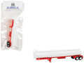 Tanker Trailer White and Red 1/87 (HO) Scale Plastic Model by HO Logistics