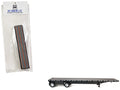High Boy Spread Axle Flatbed Trailer Black 1/87 (HO) Plastic Model Car by HO Logistics