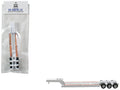 Low Boy Flatbed Trailer White 1/87 (HO) Plastic Model Car by HO Logistics