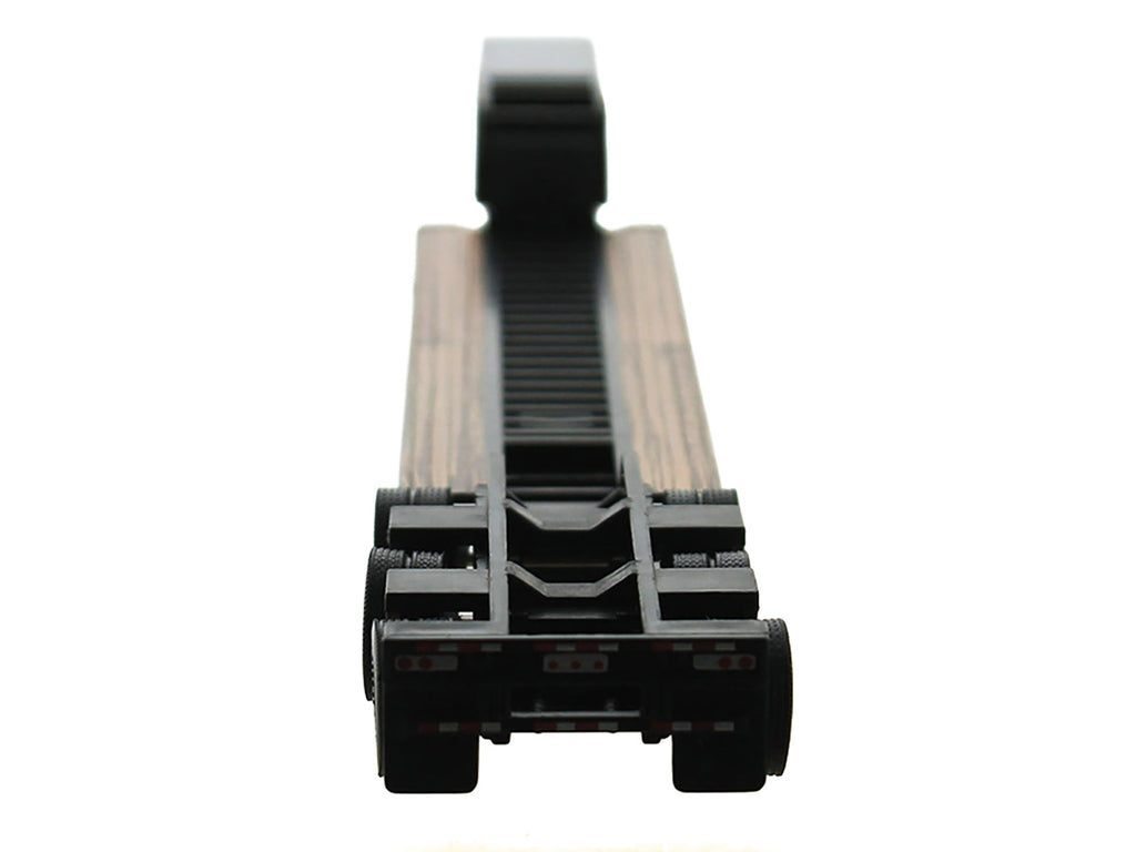 Low Boy Flatbed Trailer Black 1/87 (HO) Plastic Model Car by HO Logistics