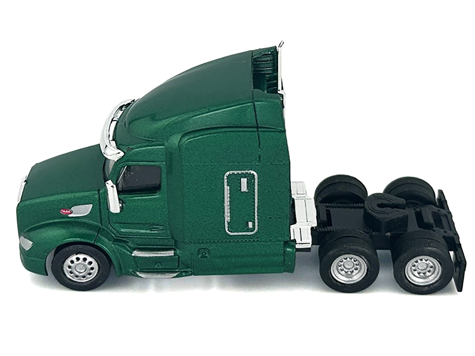 Peterbilt 579 Sleeper Cab Green Metallic 1/87 (HO) Plastic Model Car by HO Logistics