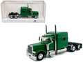 Kenworth W900L Truck Tractor with Sleeper Cab Green  1/87 (HO) Scale Plastic Model Car by HO Logistics
